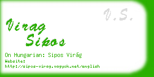 virag sipos business card